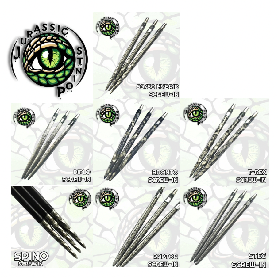 TWO SETS OF JURASSIC SCREW IN POINTS! - Game on Darts